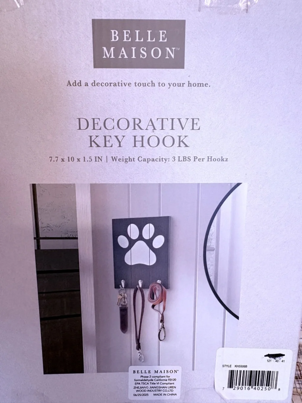 Belle Maison Paw Decorative Wall Key Hook